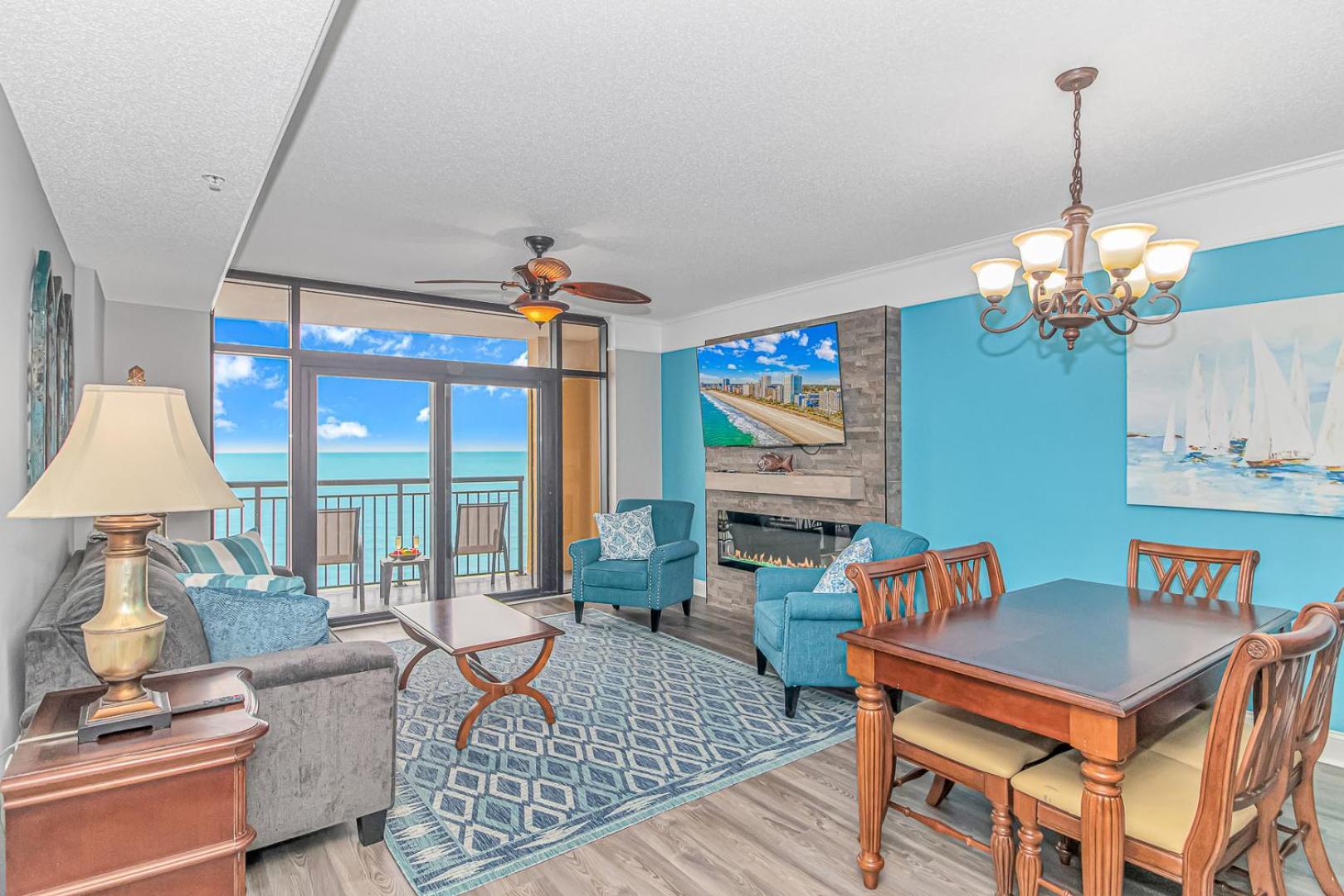 Stunning Double Balcony- Oceanfront 2 Bedroom, 2 Bath- Anderson Ocean Club 905 Миртл-Бич Экстерьер фото